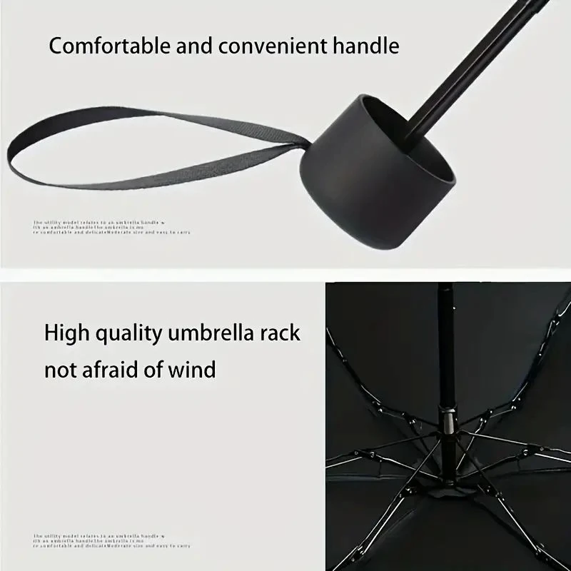 MORESUN Kompakt 6-Rib Mini Katlanabilir Şemsiye