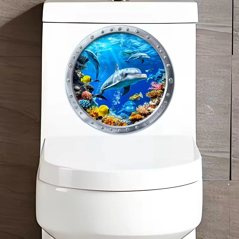 MORESUN Okyanus Temalı PVC Kendinden Yapışkanlı Duvar Çıkartması