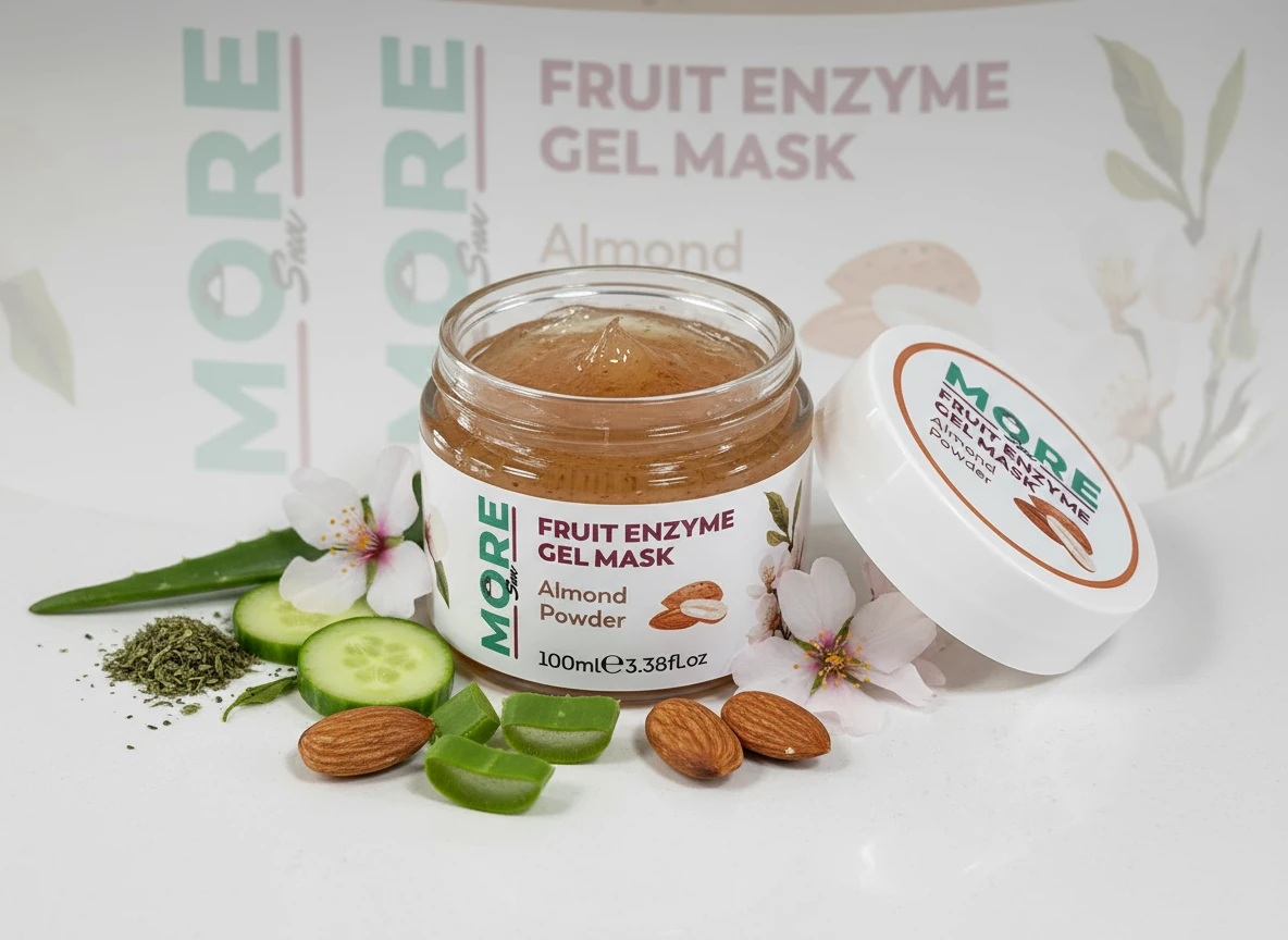 Gözenek Sıkılaştırıcı , Siyah Nokta Karşıtı, Badem Özlü Peeling - Fruit Enzyme Gel Mask 3'lü