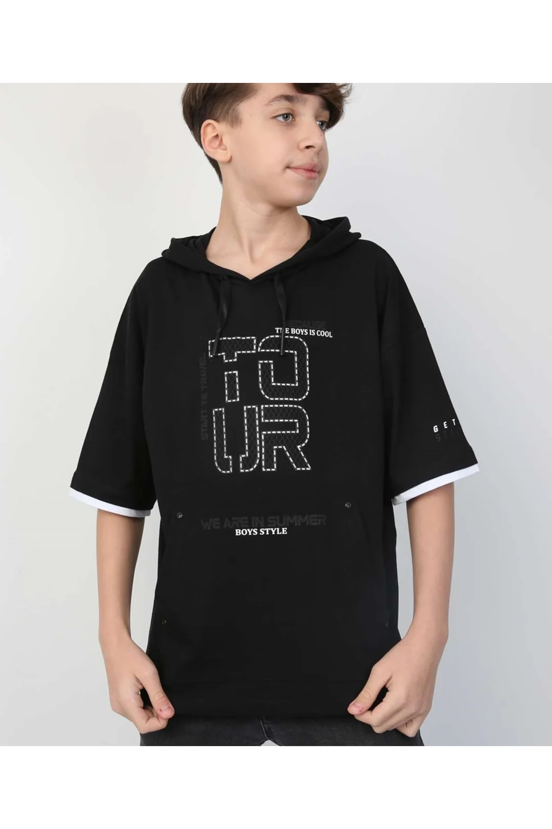 Erkek Çocuk Kapüşonlu Tişört