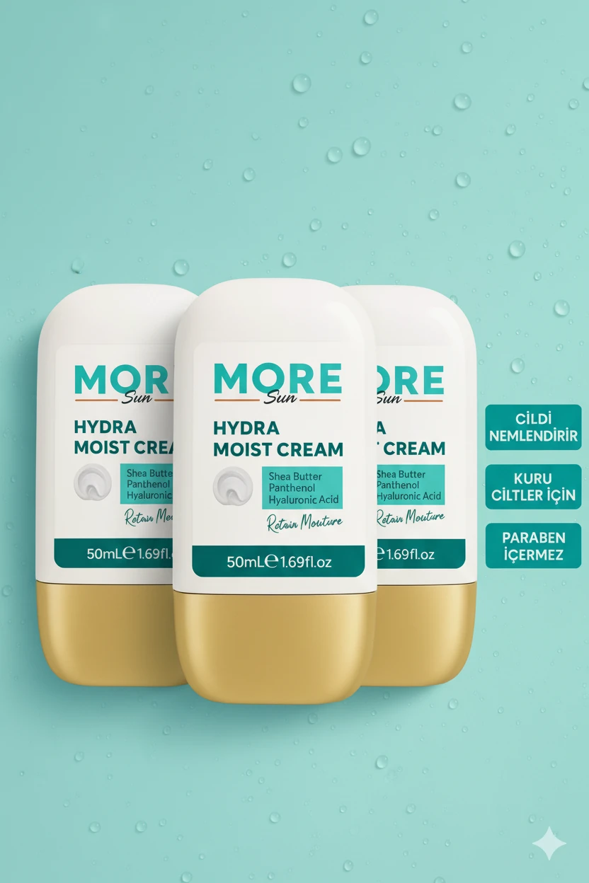 Ultra Yoğun Nemlendirici Su Bazlı EL Ve Yüz Kremi - 72 Saate Kadar Etki, (Allontoin) Hyaluronik Asit 3'lü