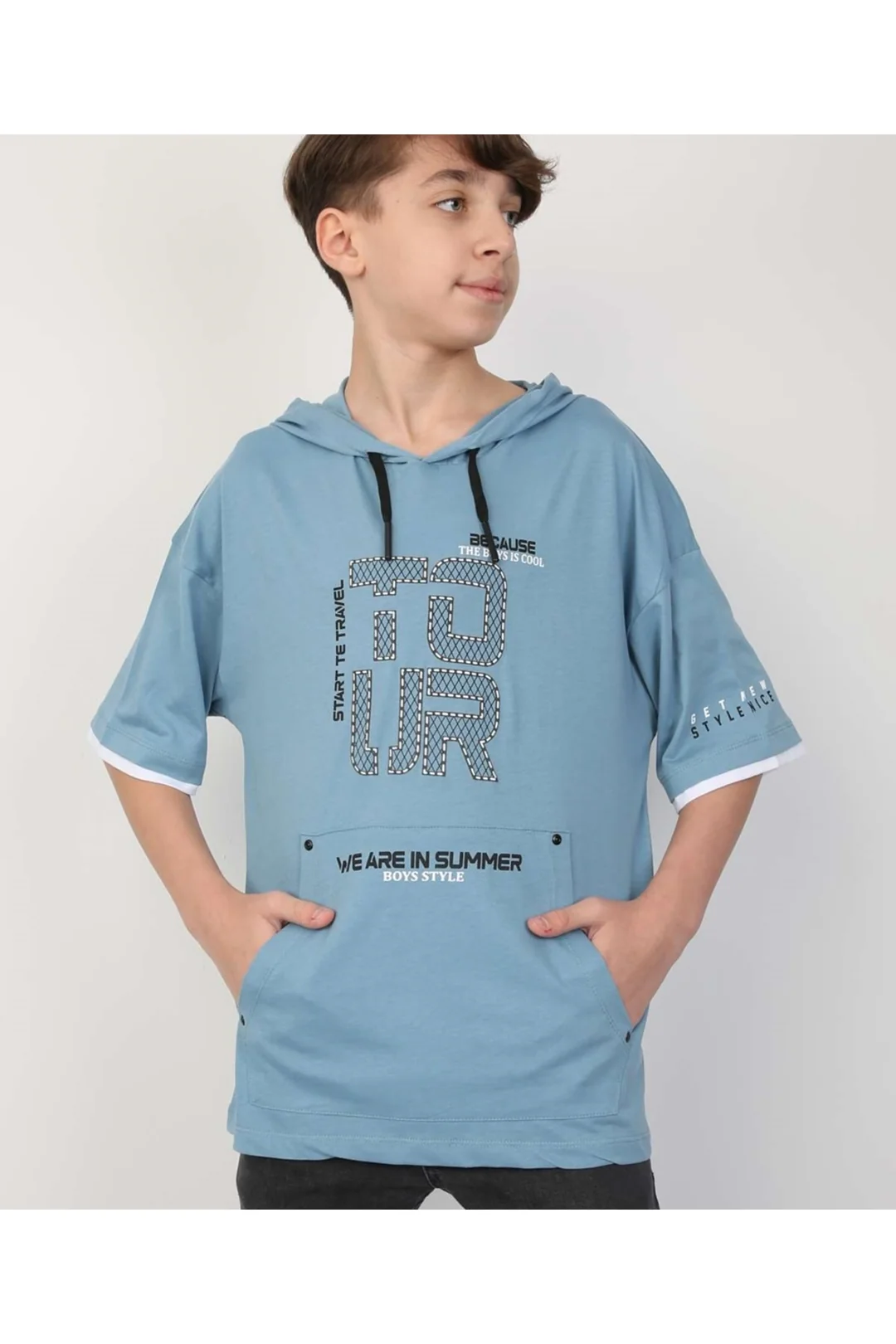 Erkek Çocuk Kapüşonlu Tişört