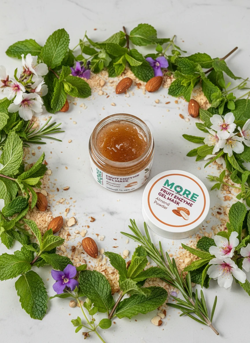 Moresun Gözenek Sıkılaştırıcı , Siyah Nokta Karşıtı, Badem Özlü Peeling - Fruit Enzyme Gel Mask