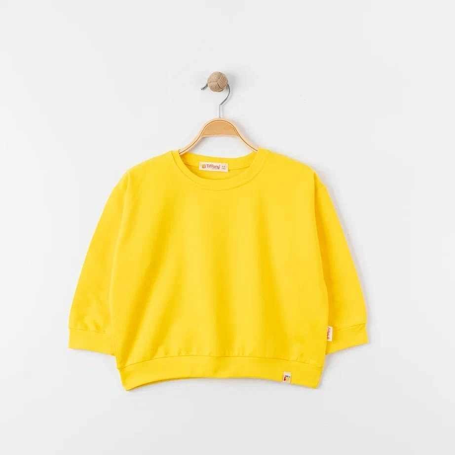Unisex %100 Pamuk Oversize Sweatshirt - SARI