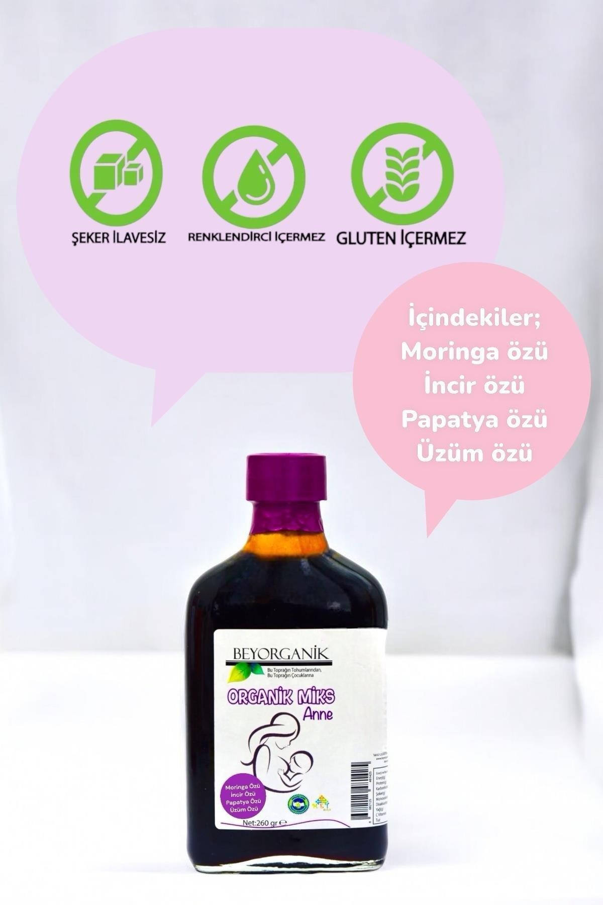 Organik Miks Anne 260gr (Pestisit ve Ağır Metal Analizli)