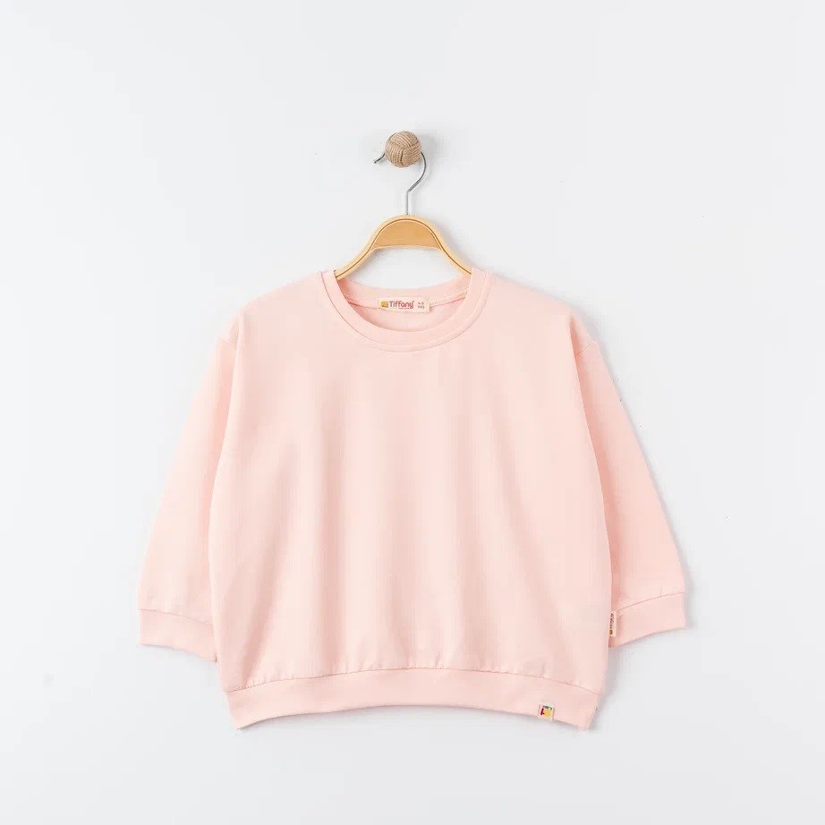 Unisex %100 Pamuk Oversize Sweatshirt - PUDRA
