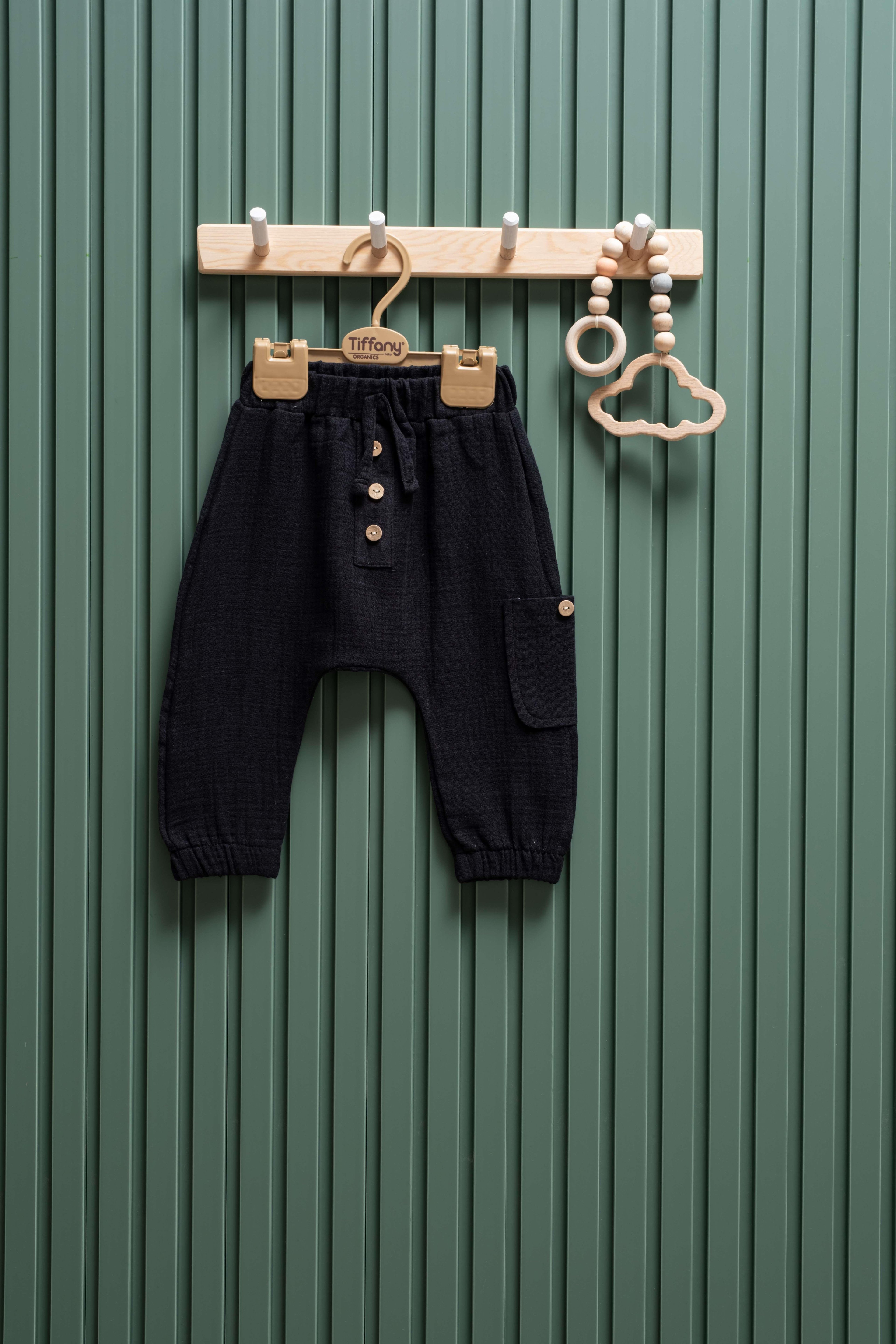 Bebek Müslin Şalvar Düğmeli Pantolon – 6 Ay - 3 Yaş