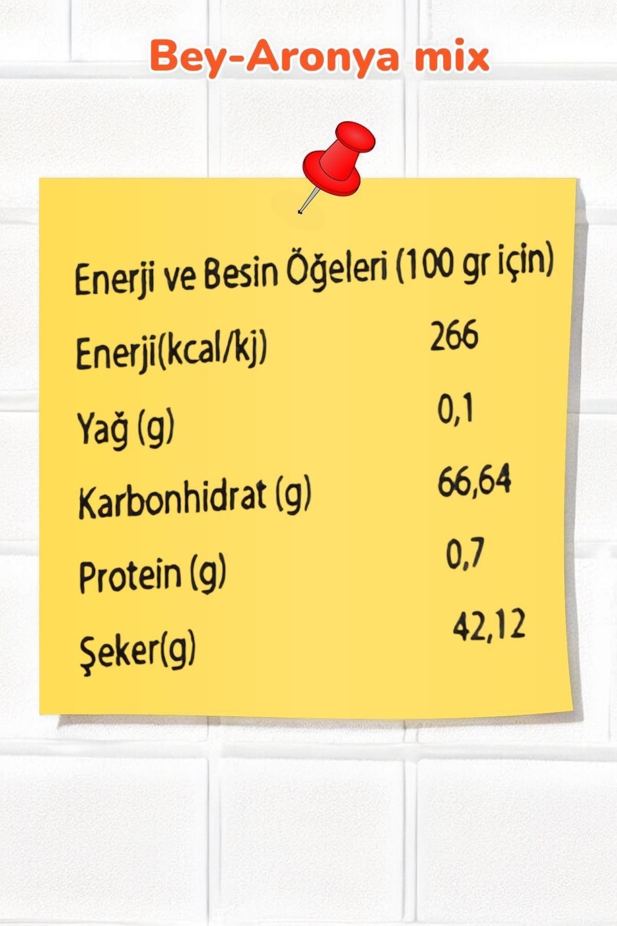 Organik Bey Aronya Mix 260gr Gerçek Meyve Parçacıklı (Pestisit ve Ağır Metal Analizli)