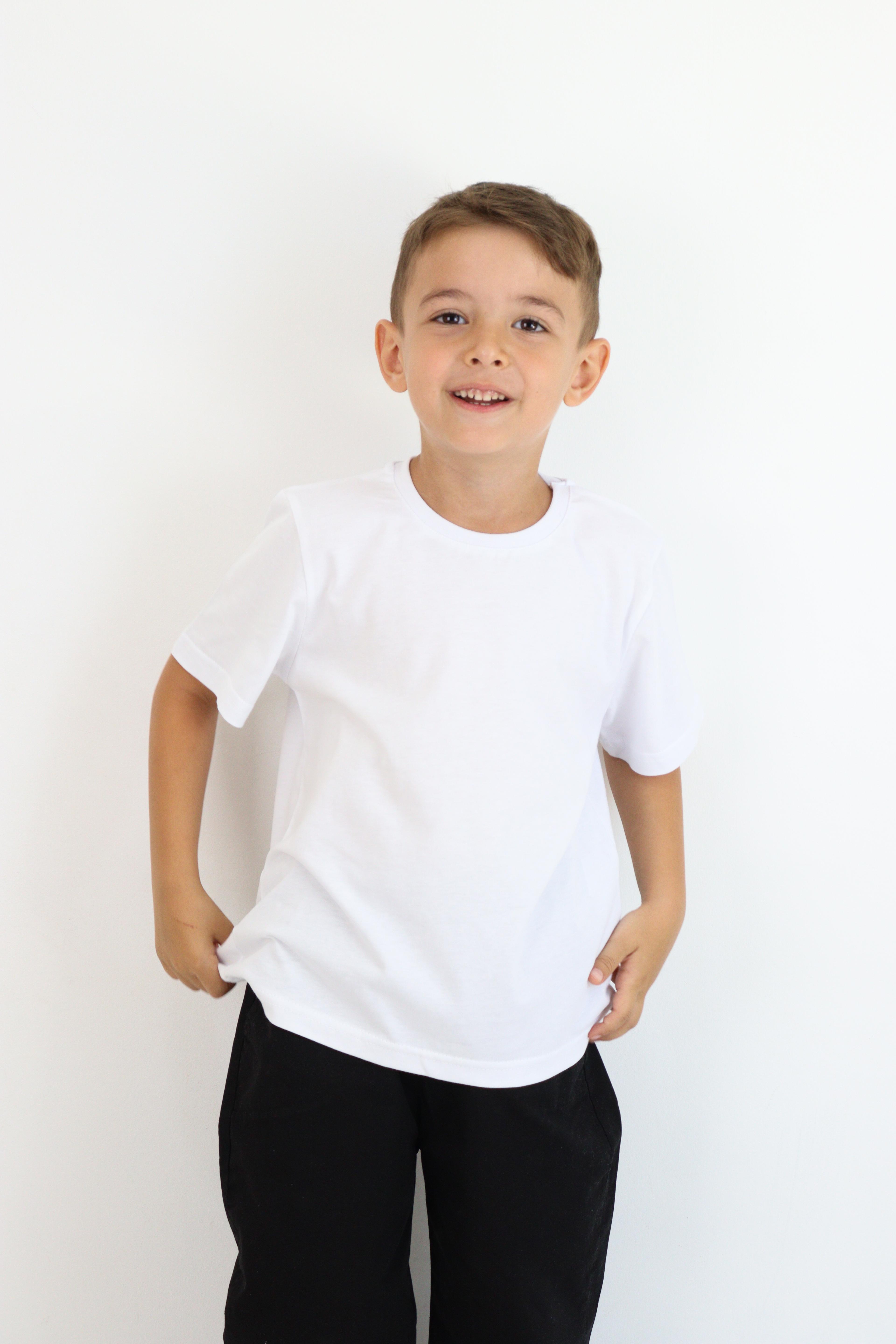Unisex Basic Baskısız Tişört - BEYAZ