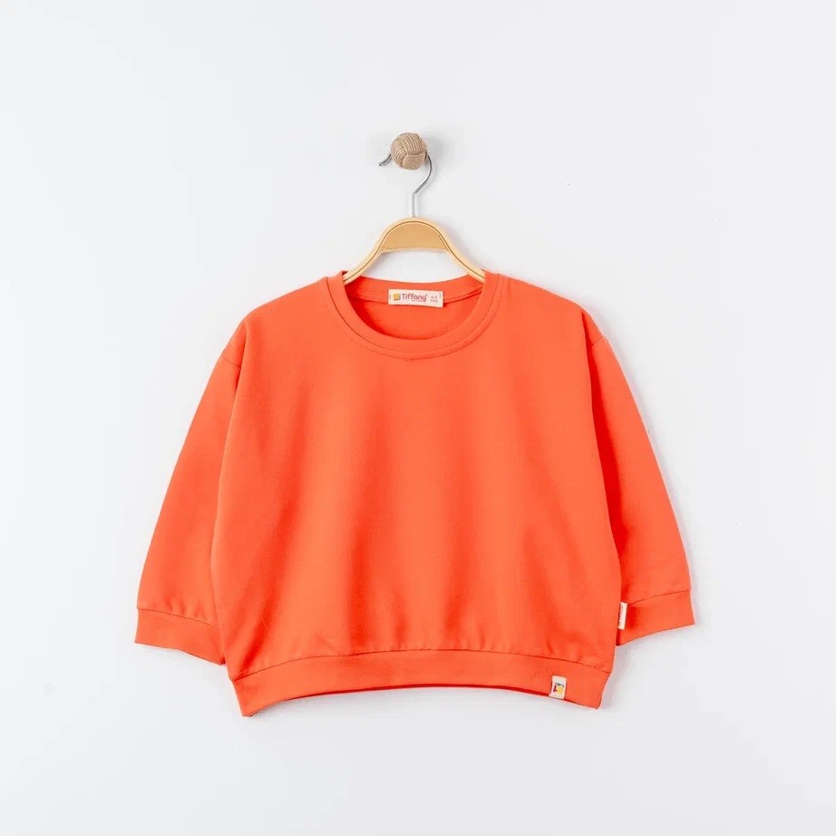 Unisex %100 Pamuk Oversize Sweatshirt - MERCAN RENGİ
