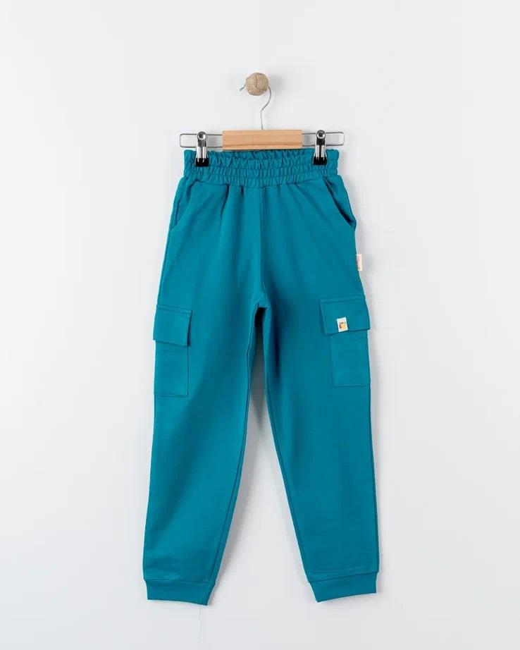 Unisex %100 Pamuk Oversize Kargo Cepli Pantolon