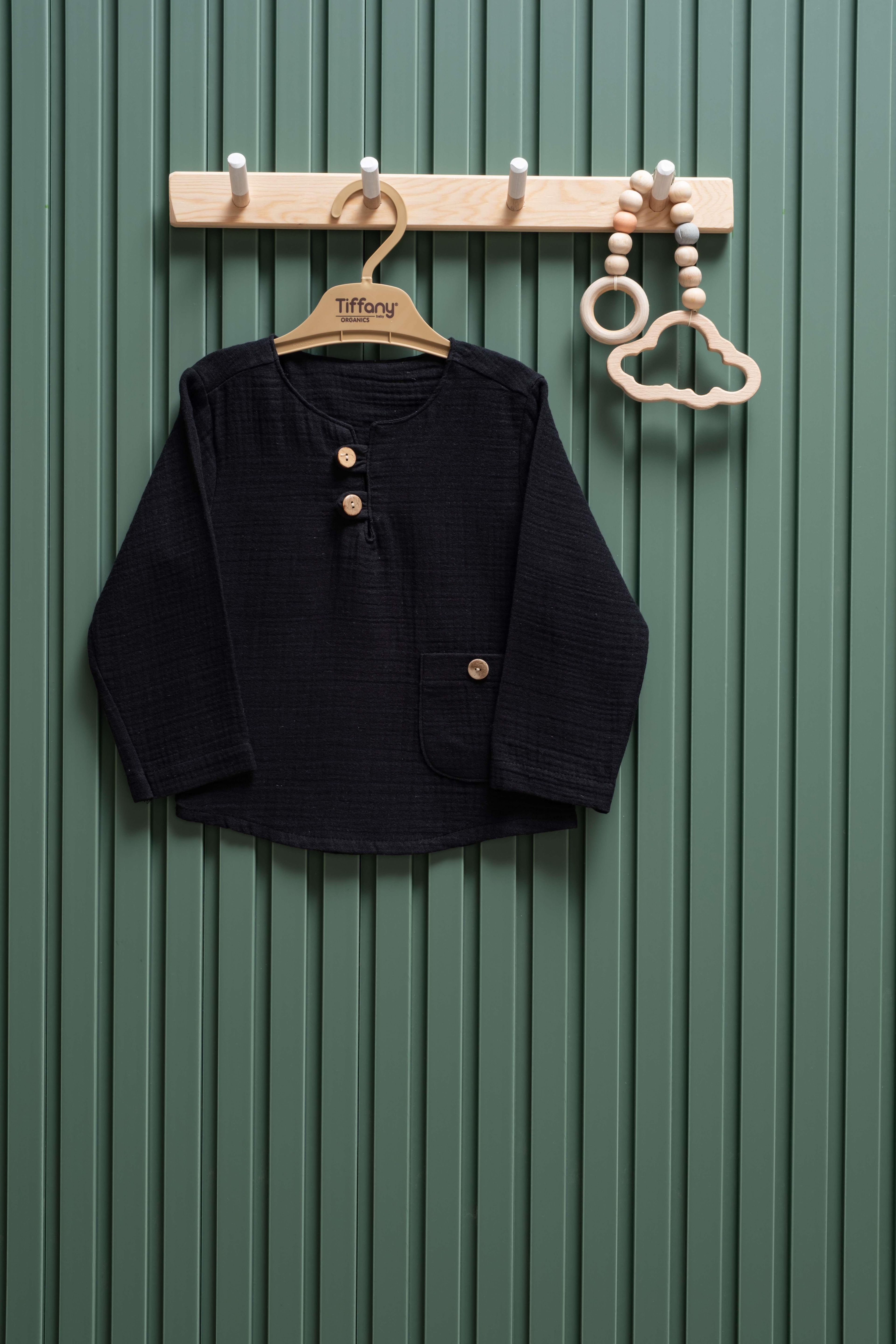 Unisex  Müslin Uzun Kollu Tişört – 6 Ay - 3 Yaş | %100 Pamuk