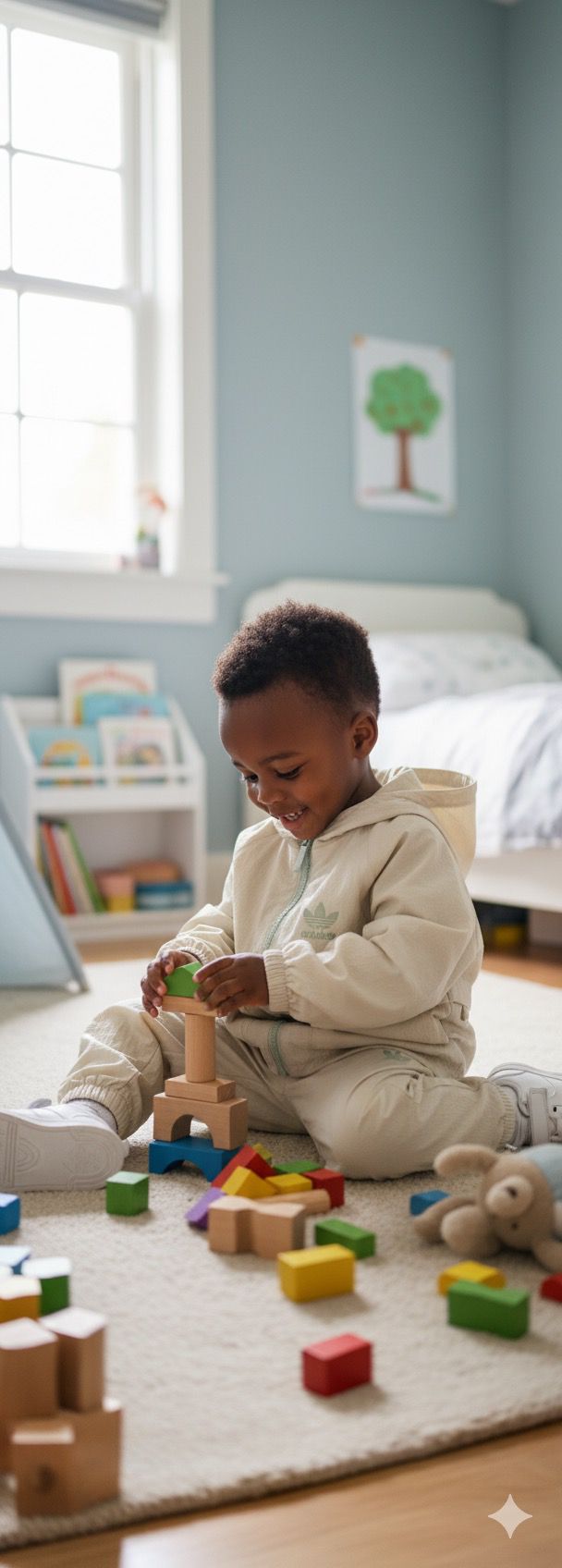 Krem Paraşüt Kumaş Eşofman Takımı