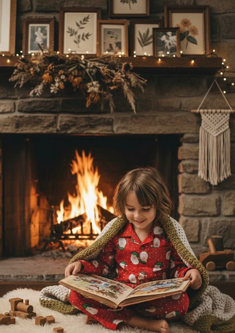 Kırmızı Yılbaşı Pijama Takımı