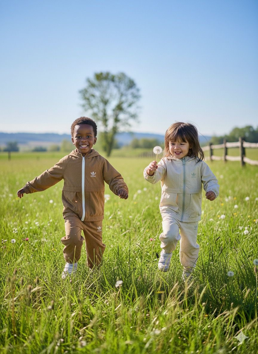 Kahve Paraşüt Kumaş Eşofman Takımı