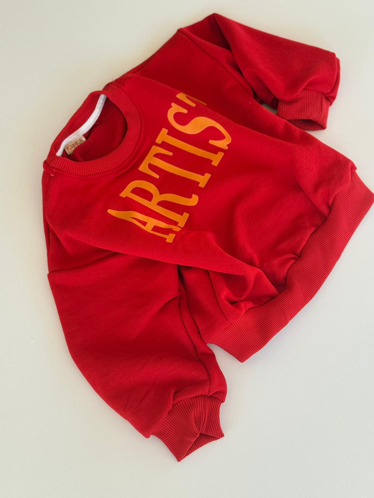 Artist Sloganlı Oversize Sweatshirt