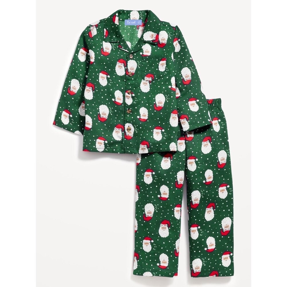 Yeşil Yılbaşı Pijama Takımı