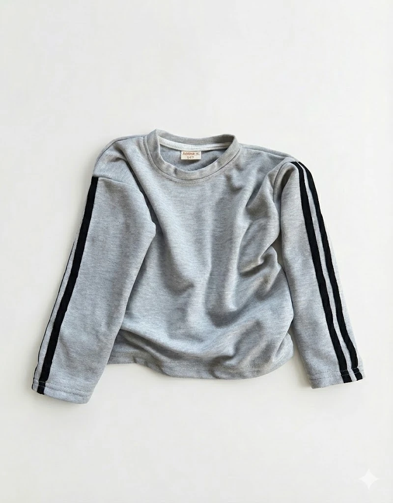 Gri Oversize Basic Sweatshirt