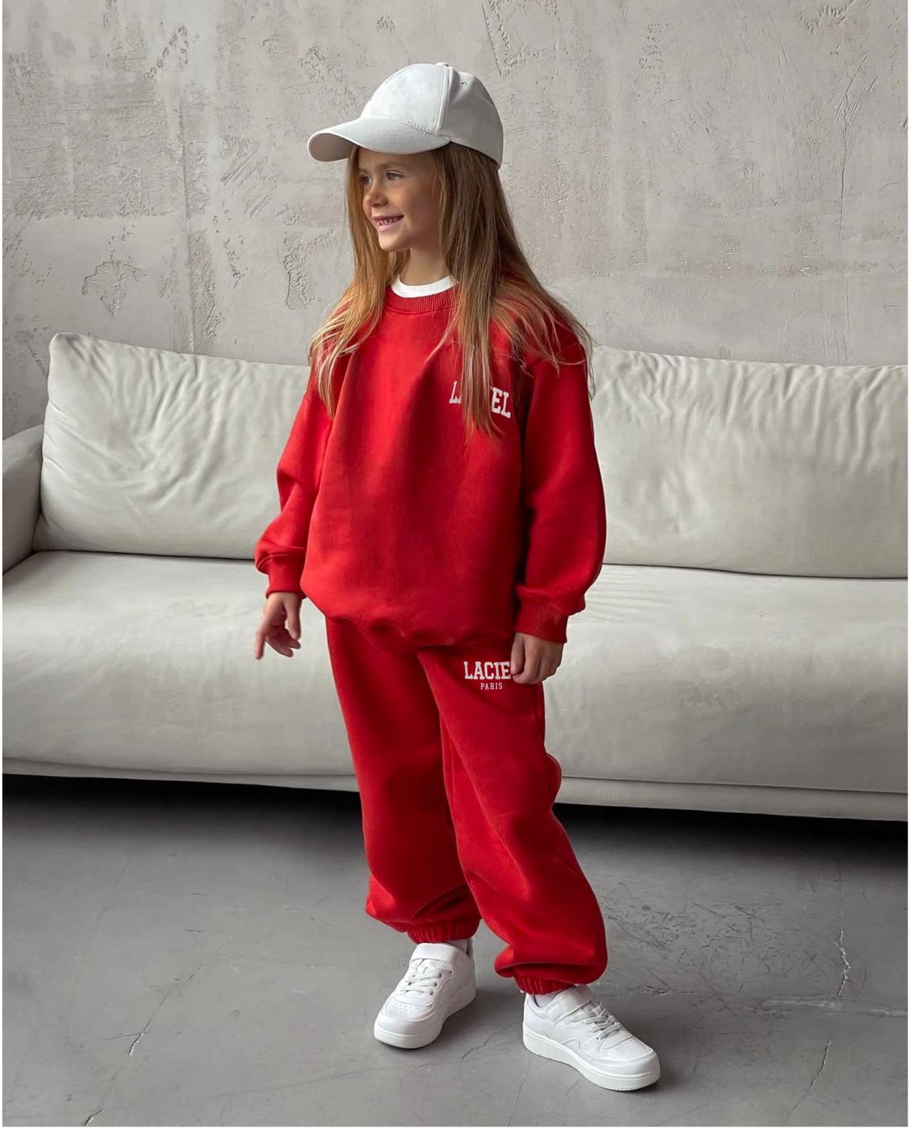 Kırmızı Oversize Eşofman Takımı