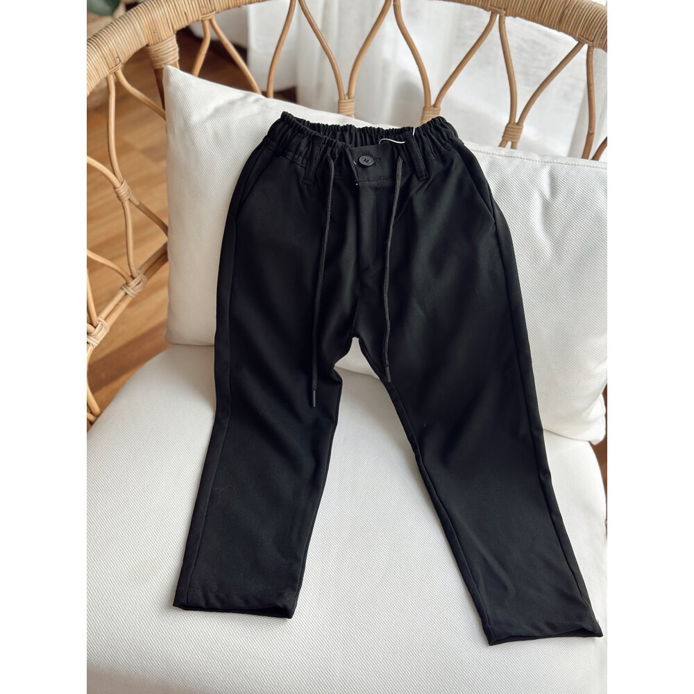 Keten Jogger Pantolon (Siyah)