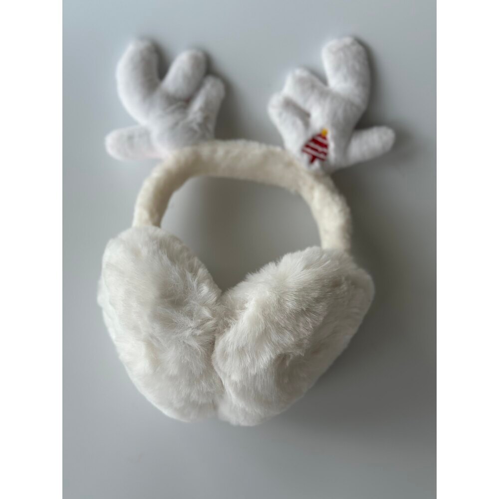 Peluş kulaklıklar ⛄️ (beyaz)