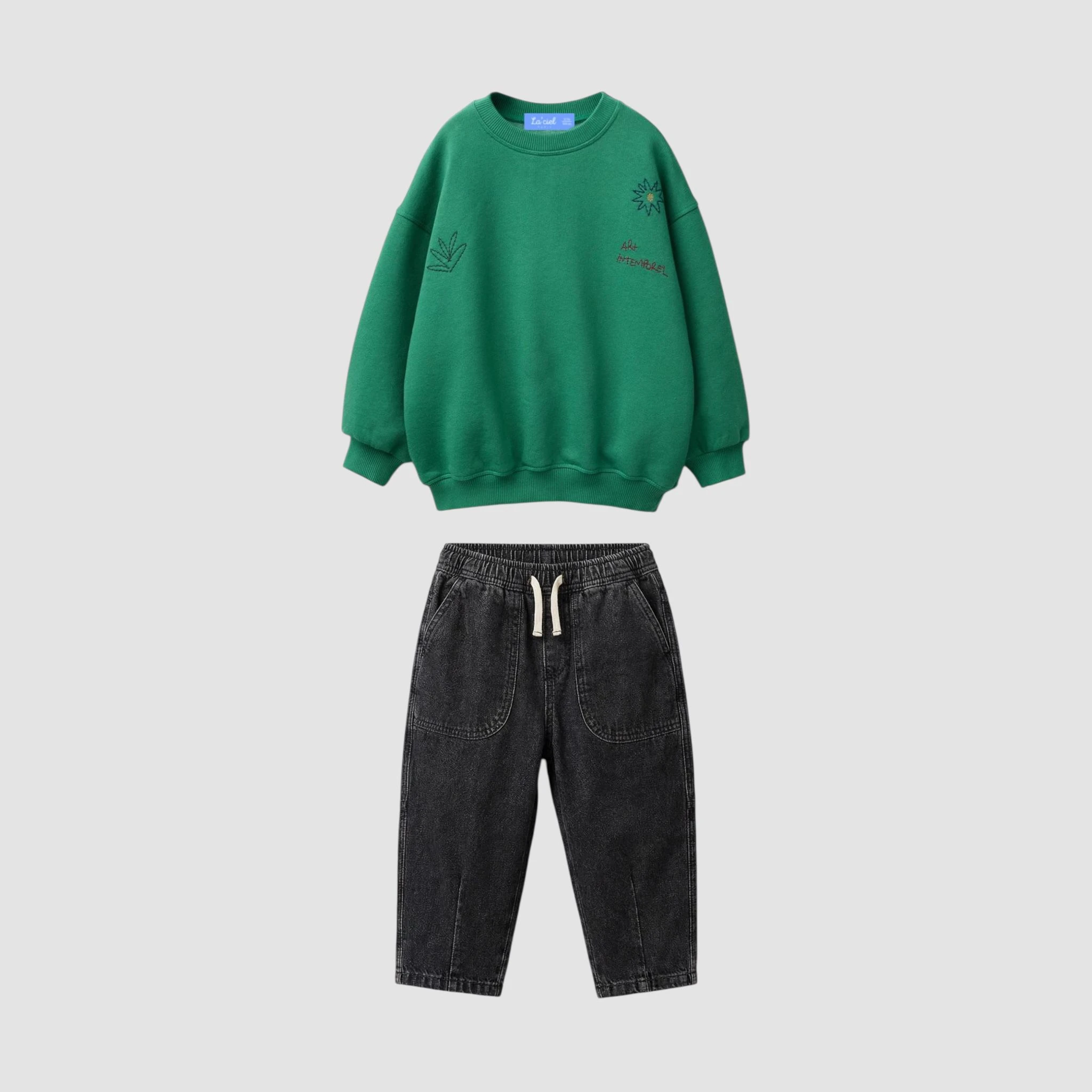 Antrasit Cepli Balloon Jean