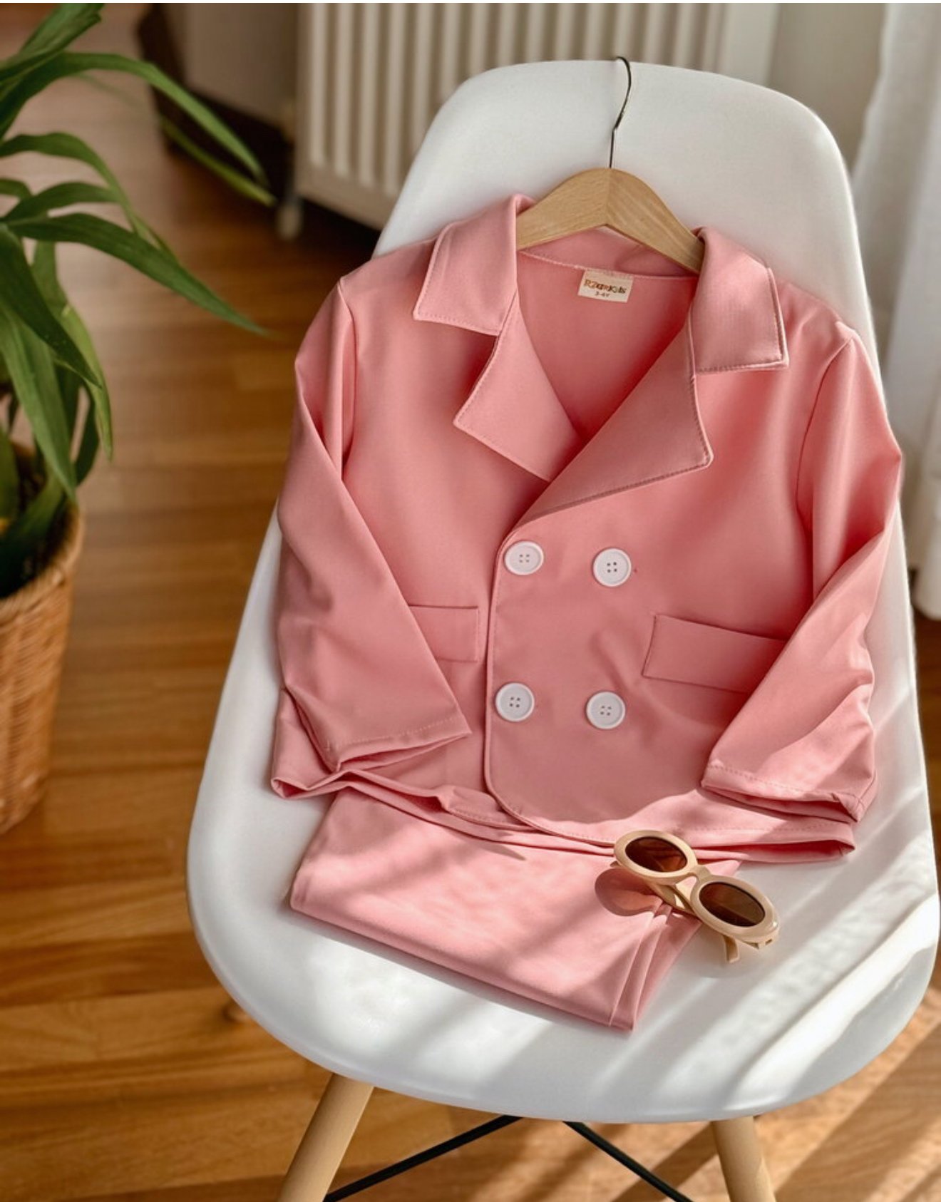 Pembe Kız Çocuk Takım Ebise