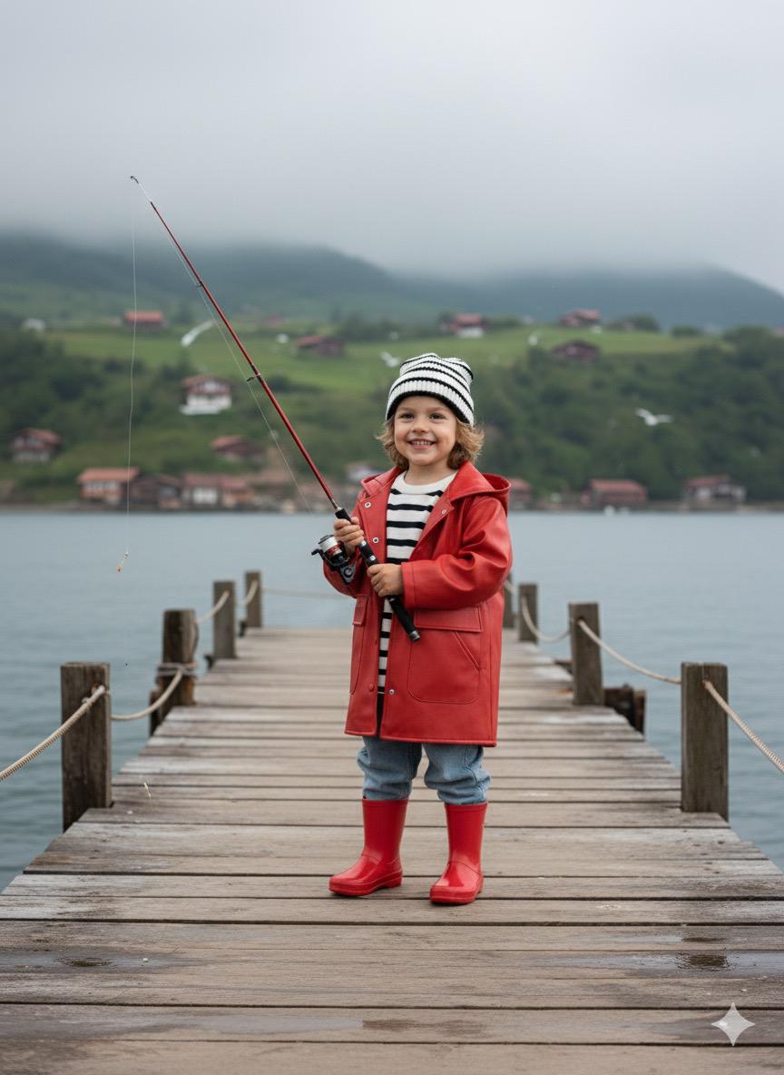 Kırmızı Çocuk Yağmurluk