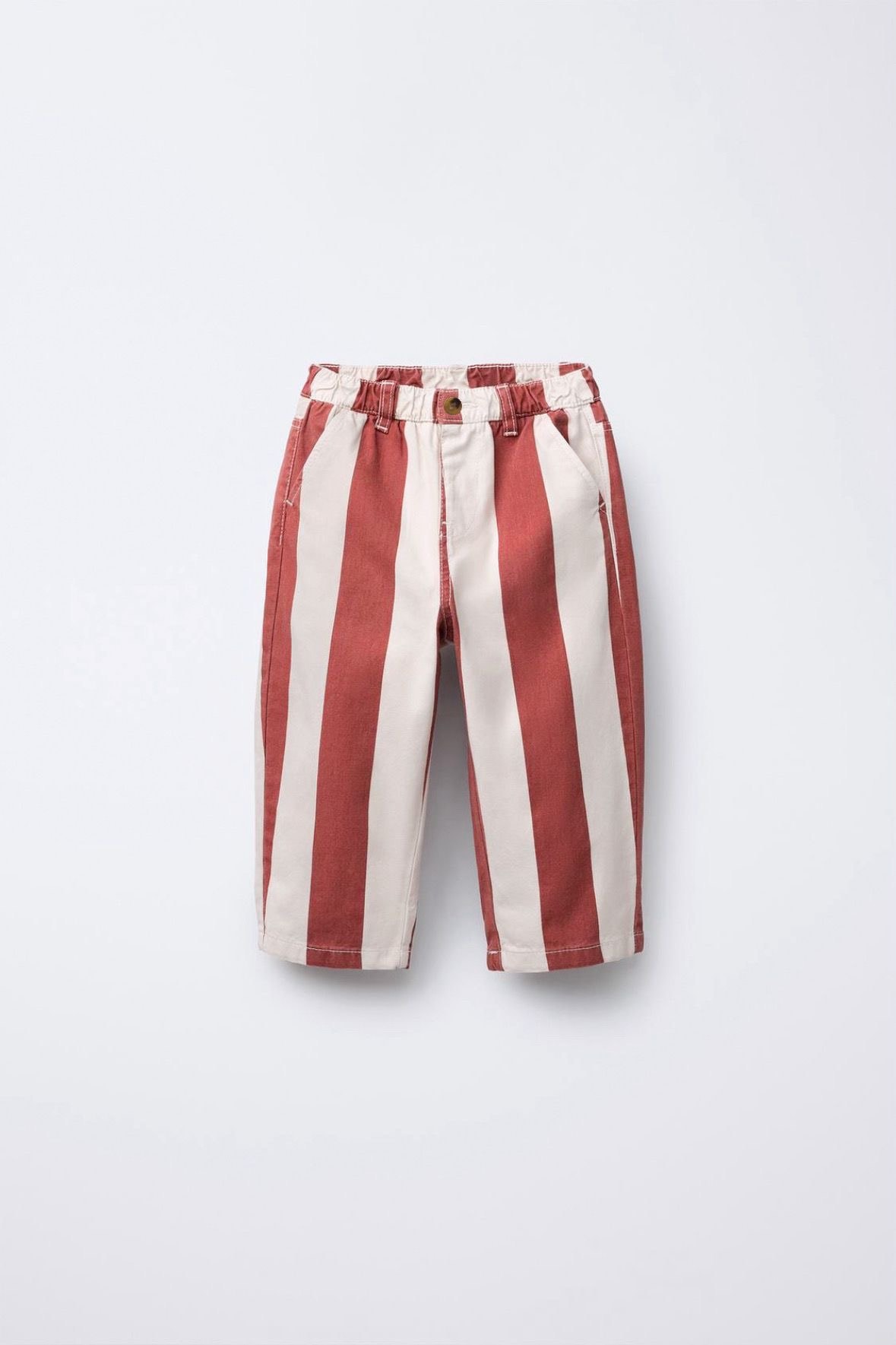 Kırmızı Şeritli Denim Pantolon