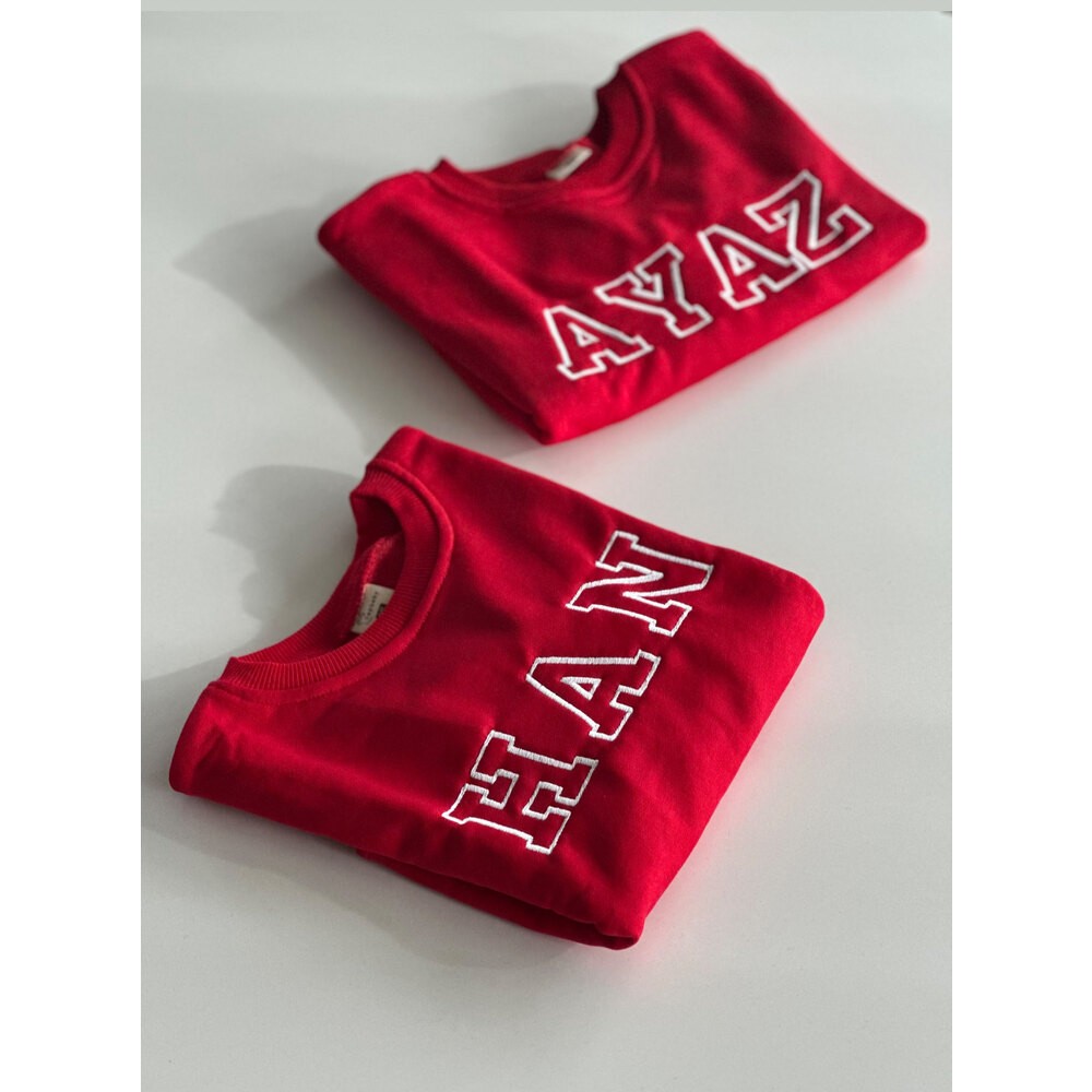 Kişiye Özel İsimli İşleme Sweatshirt