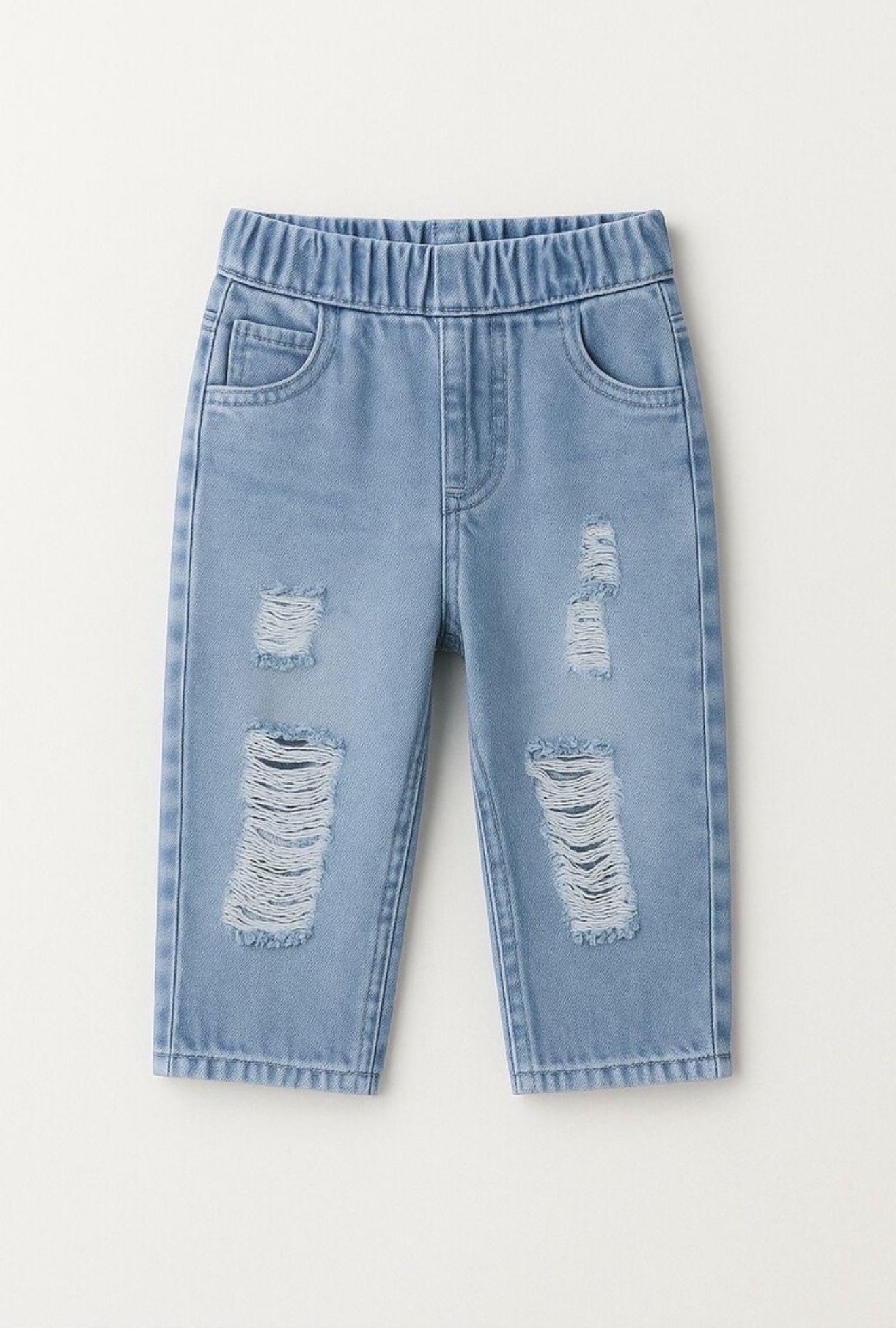 Yırtmaçlı balon jean