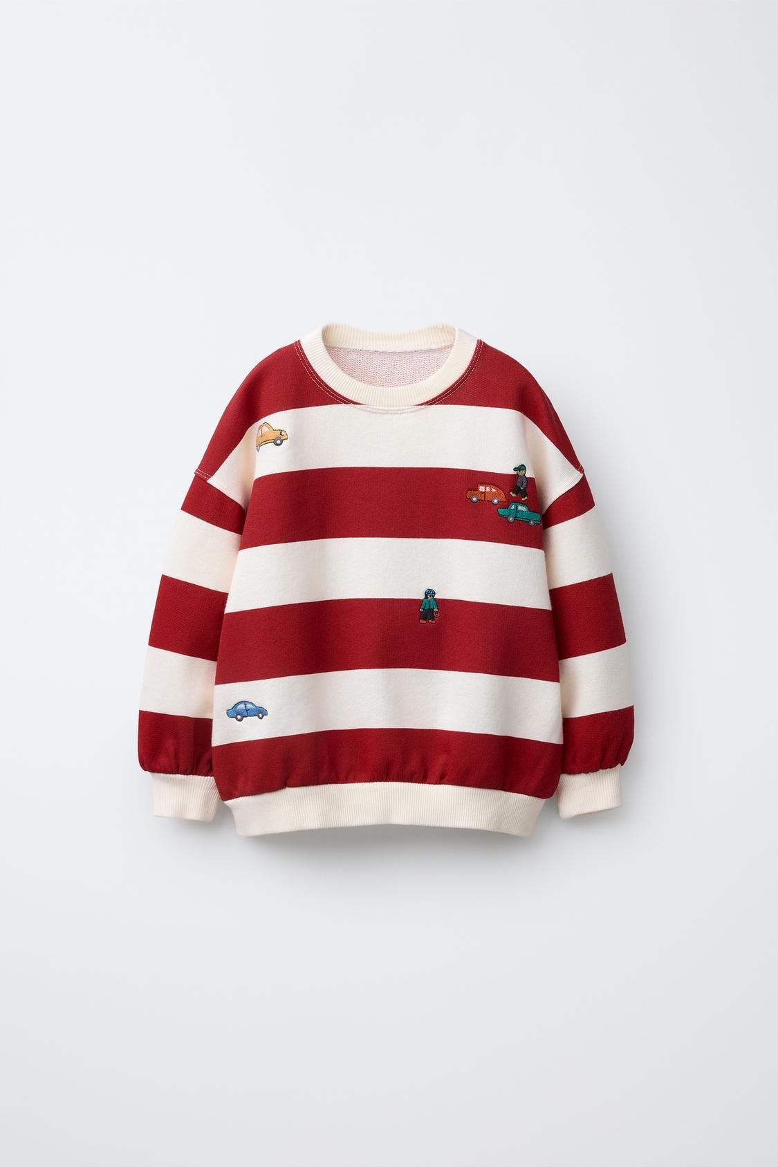 Nakış işlemeli sweatshirt pantolon takım