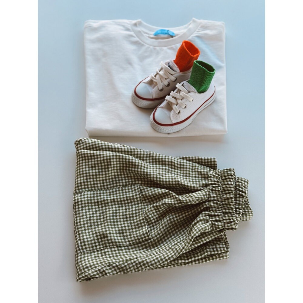 Yeşil Loose Fit, Relaxed Pantolon