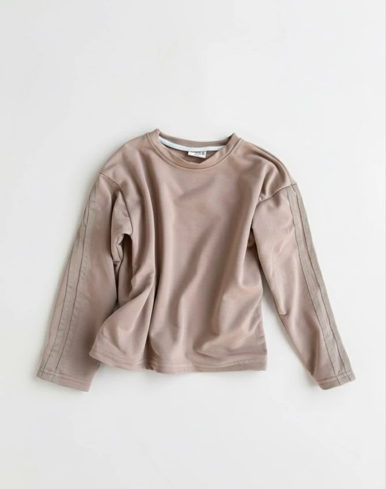 Camel Oversize Basic Sweatshirt