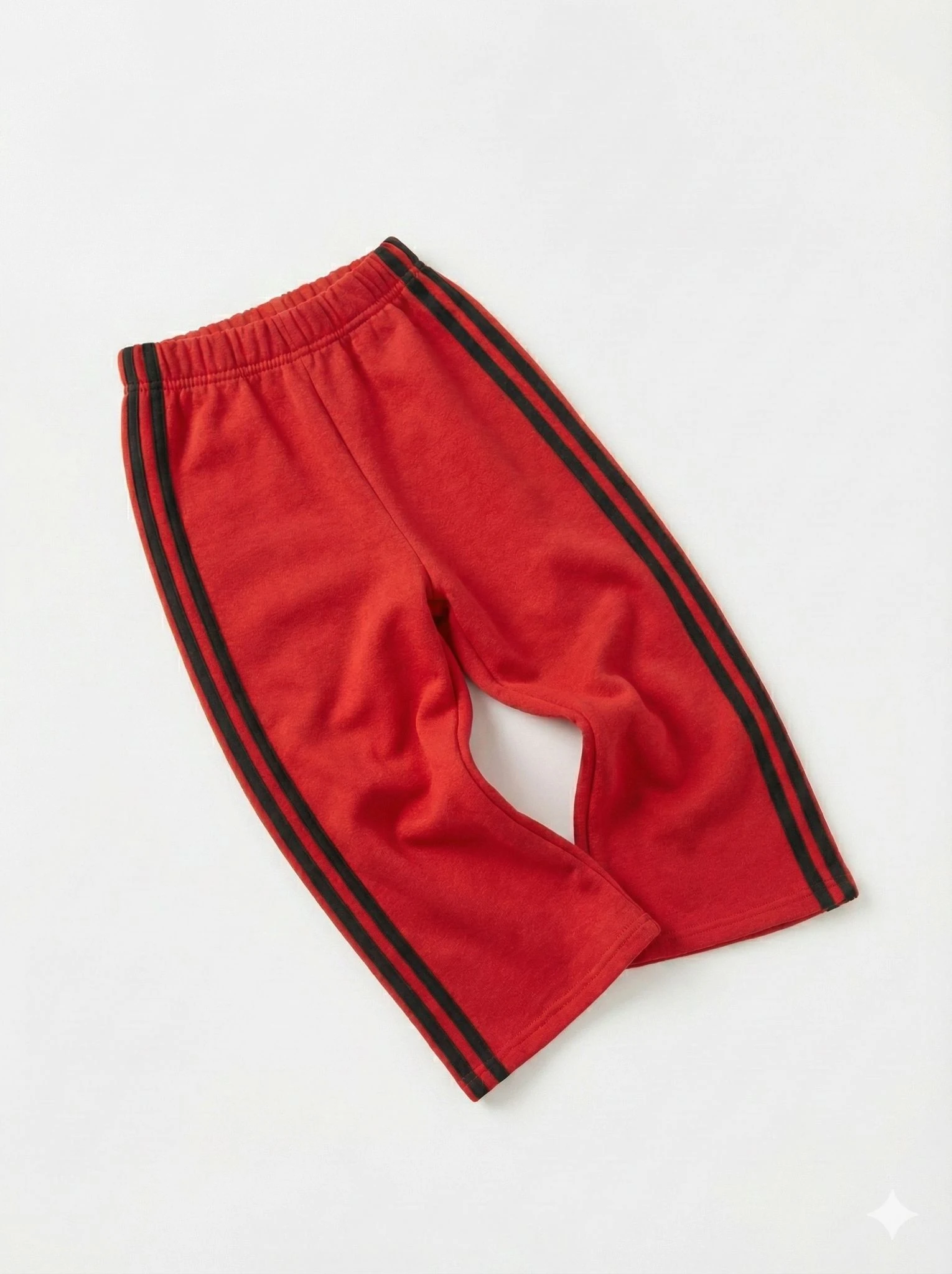 Melanjlı Kırmızı Retro Stripe Alt Eşofman