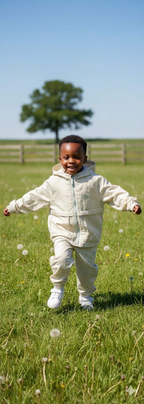 Krem Paraşüt Kumaş Eşofman Takımı
