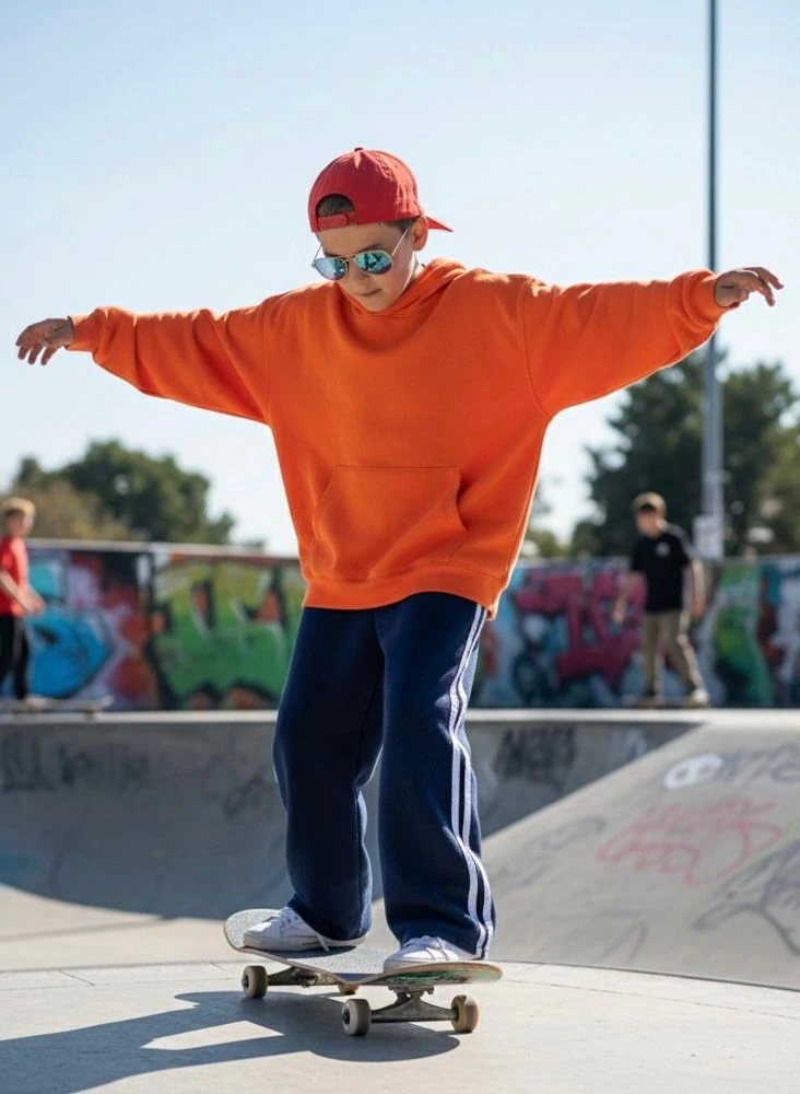 Lacivert Retro Stripe Alt Eşofman