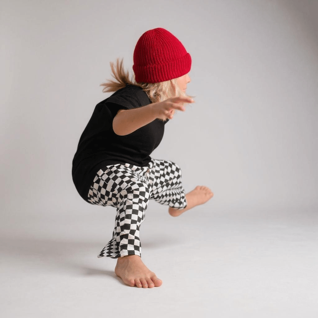 Damalı Loose Fit Pantolon