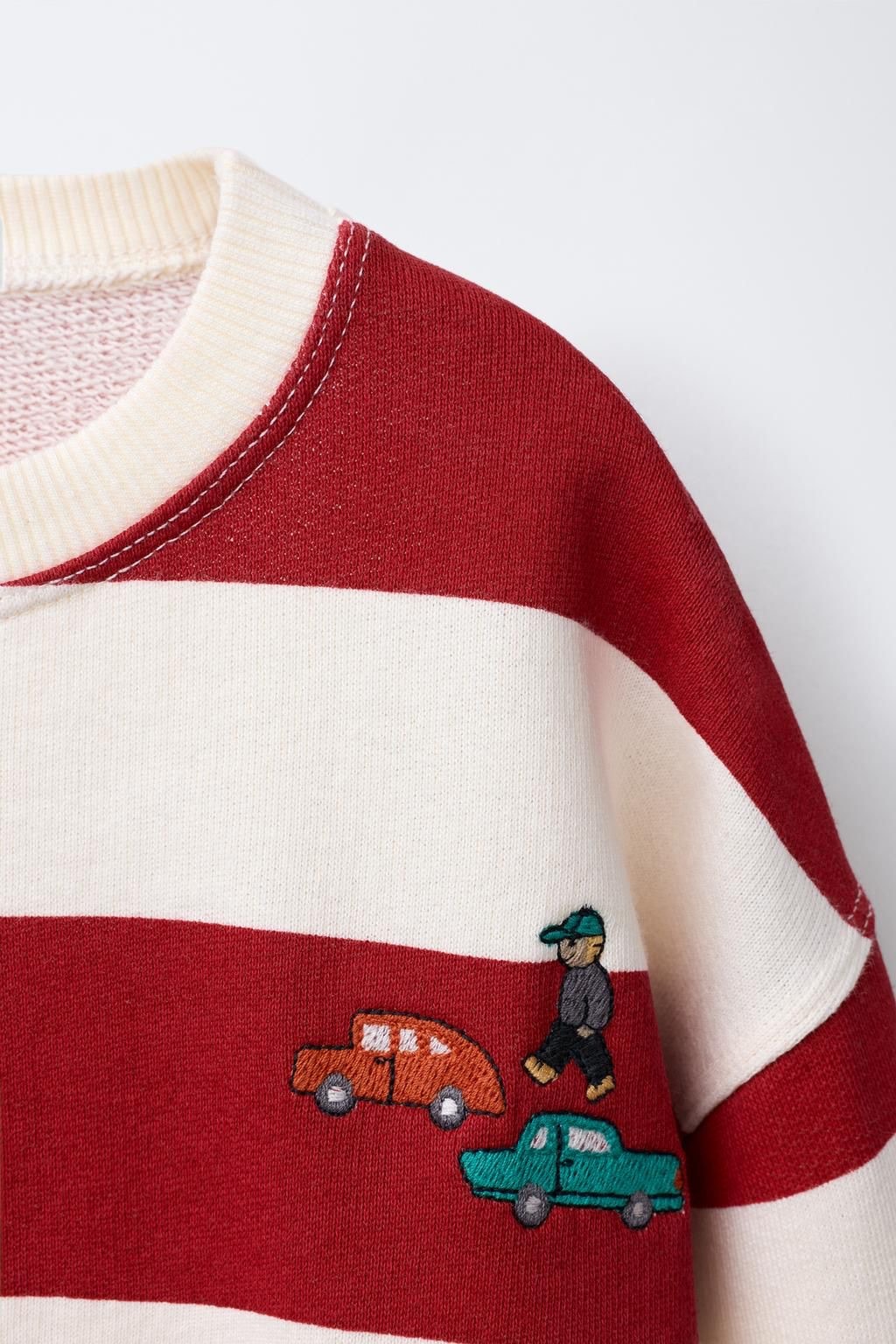 Nakış işlemeli sweatshirt pantolon takım