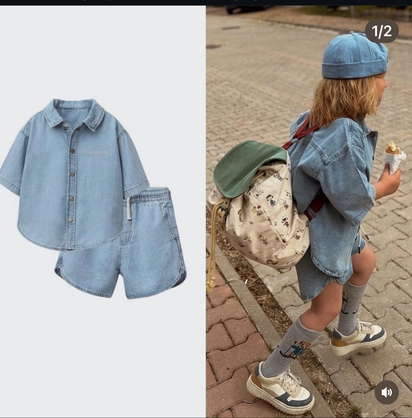 Laciel Paris Denim Şortlu Takım
