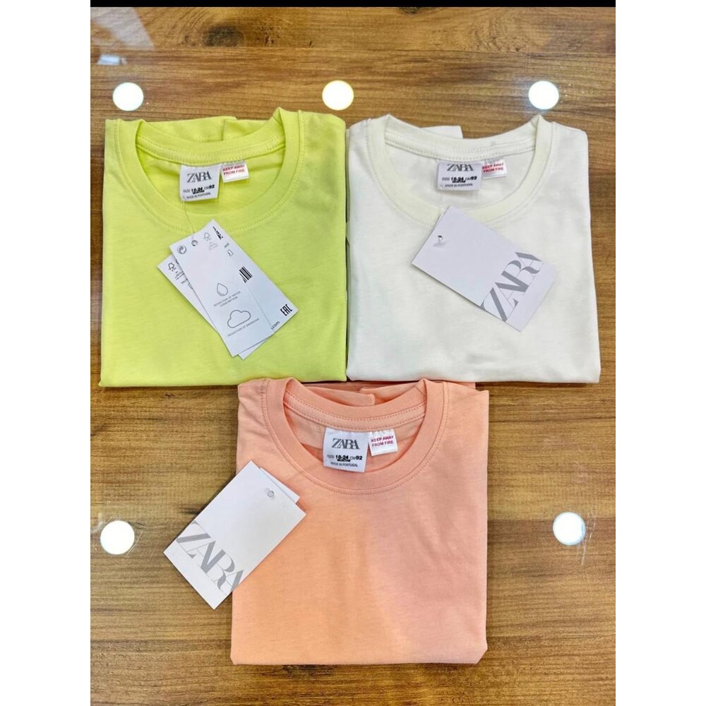 Orijinal Marka 3 Lü Tshirt Seti (Yeşil, Somon, Beyaz)