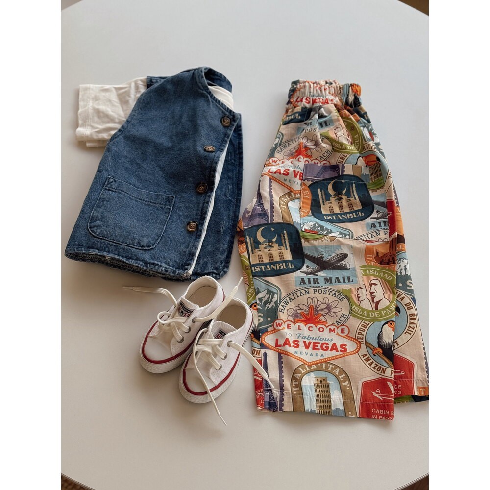 Vintage Loose Fit, Relaxed Pantolon