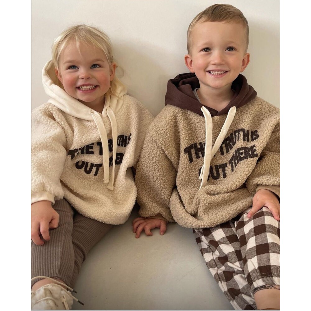 La’Ciel Kapşonlu Teddy Sweat (Kahve Kapşonlu)
