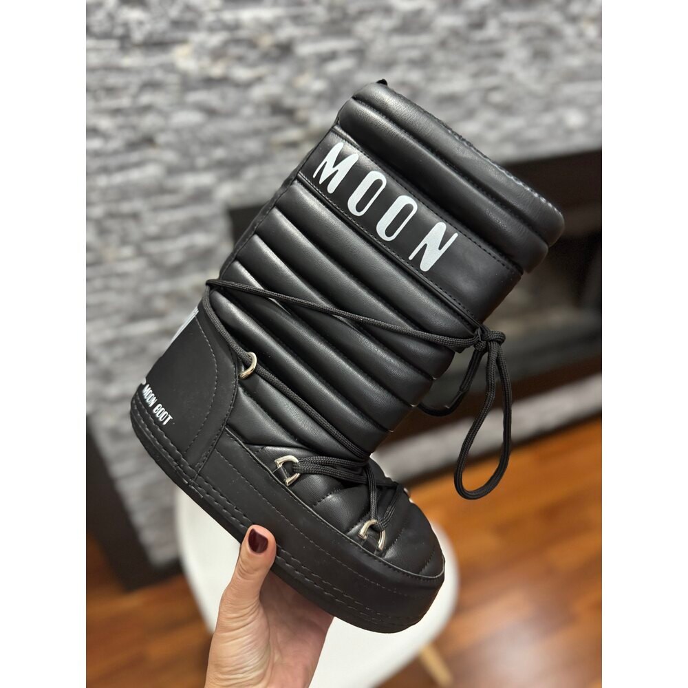 Yetişkin Siyah Uzun Moon Boot