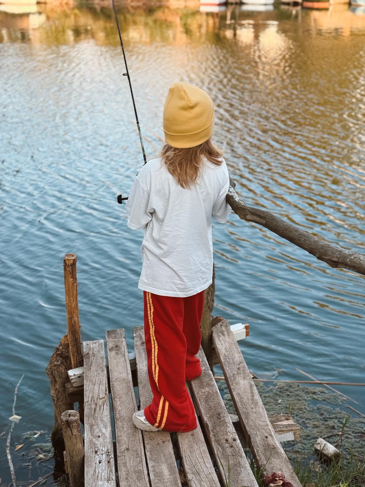 Kırmızı Retro Stripe Eşofman Takımı