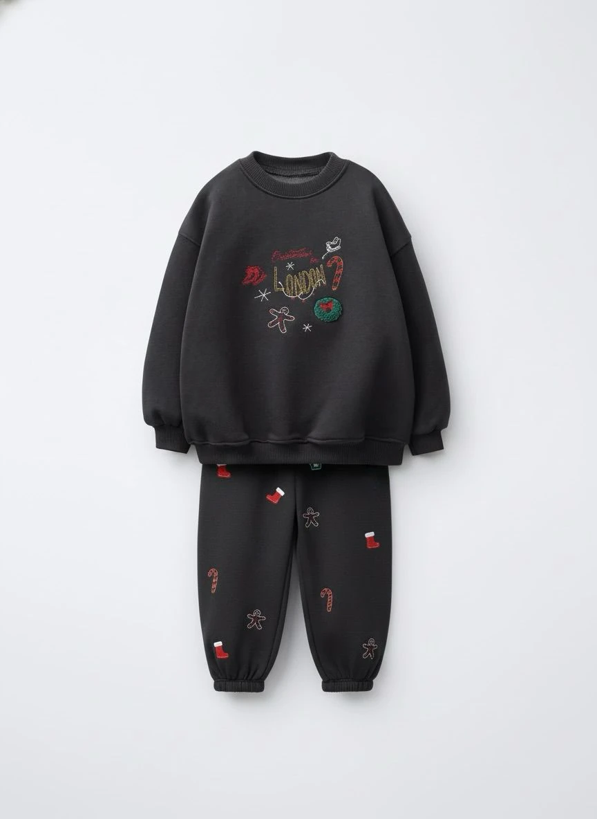 London Yeni Yıl Nakış Eşofman Takımı