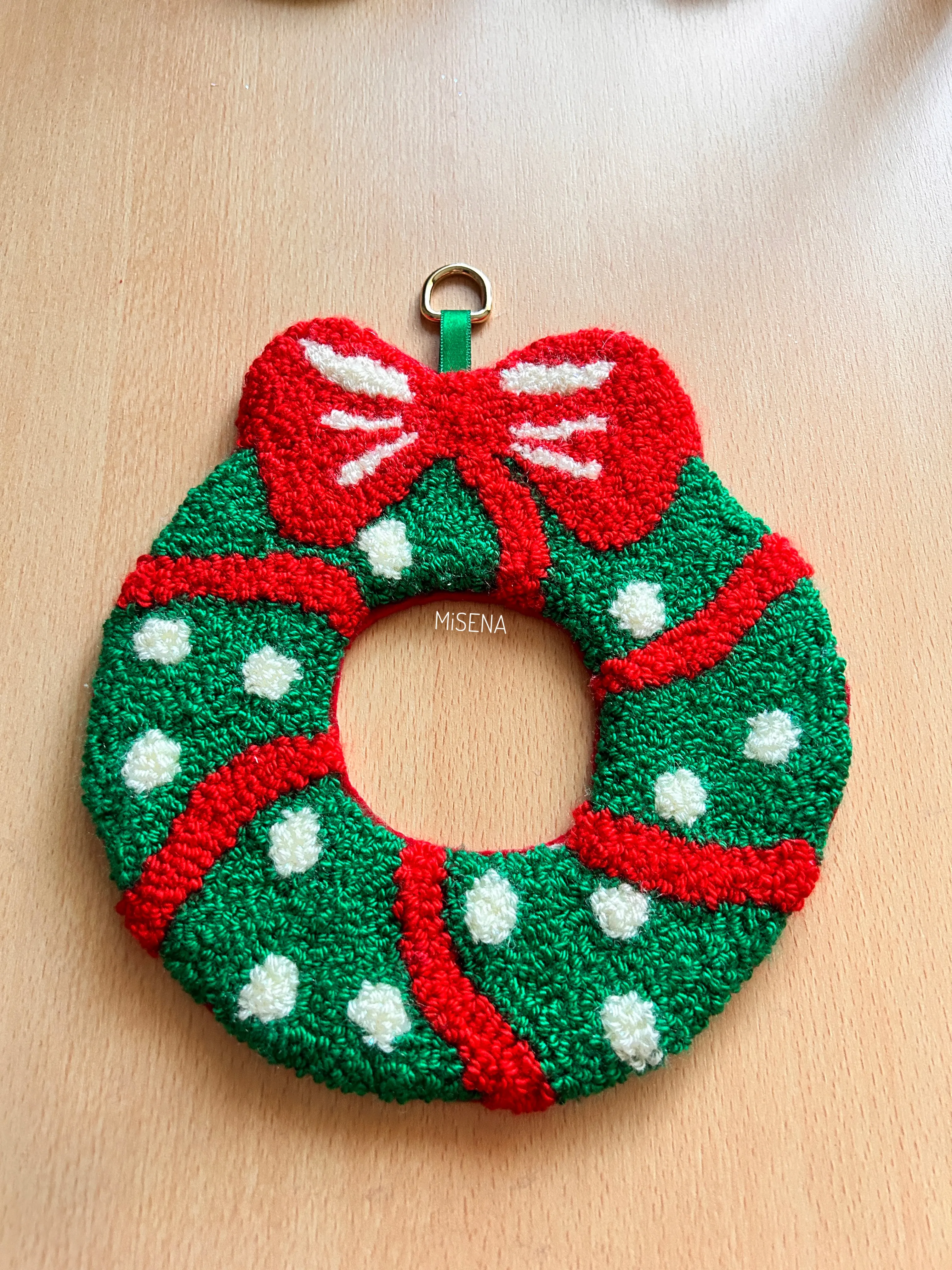 El Yapımı Punch Noel Kapı Süsü