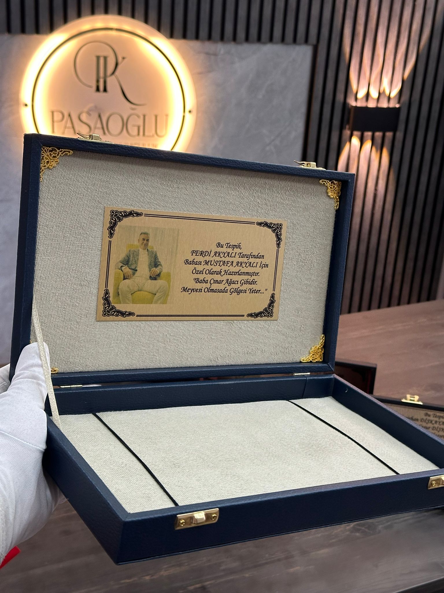 Kişiye Özel Mdf Kaplama Deri Kutu