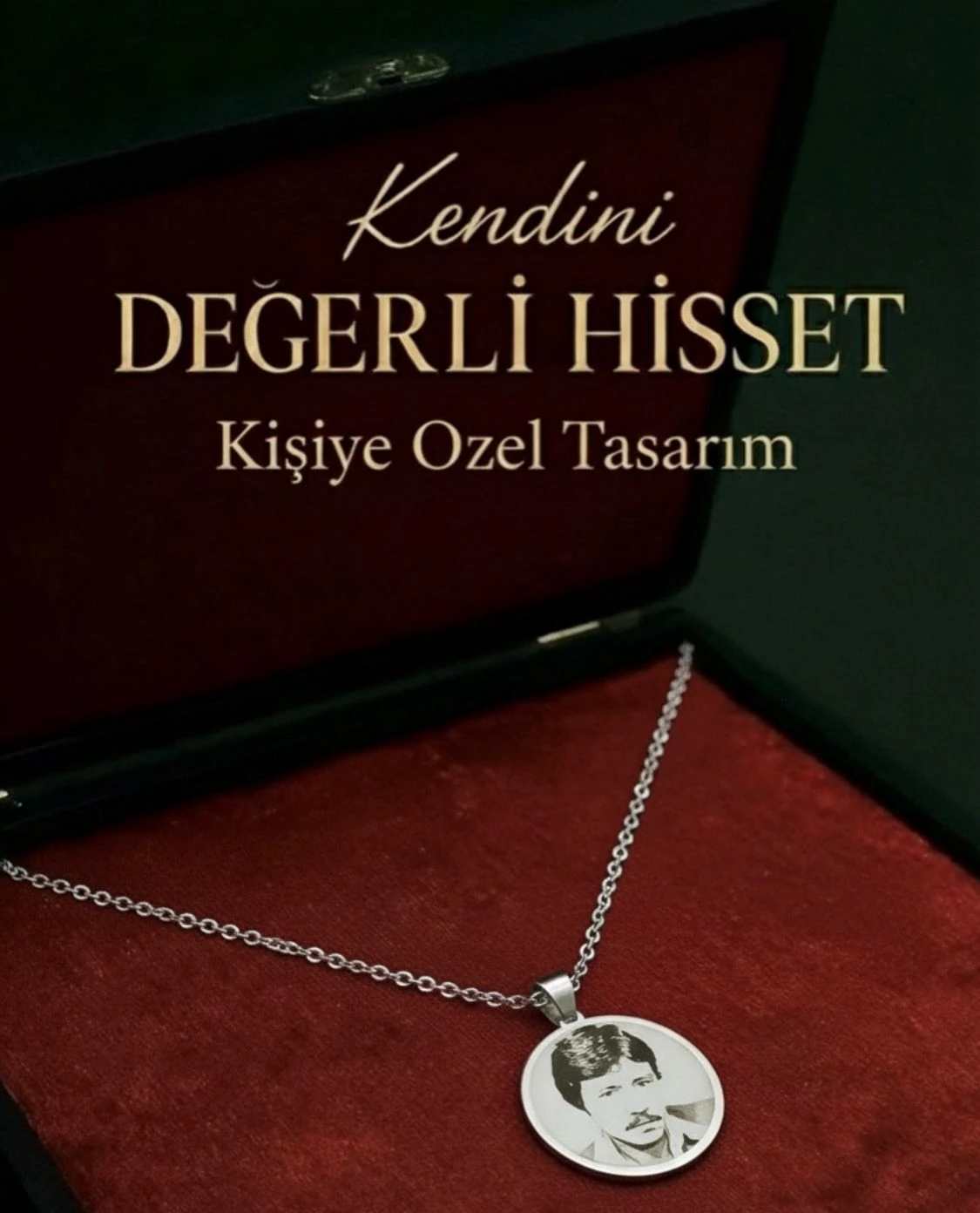Kişiye Özel Fotograf Baskı Kolye