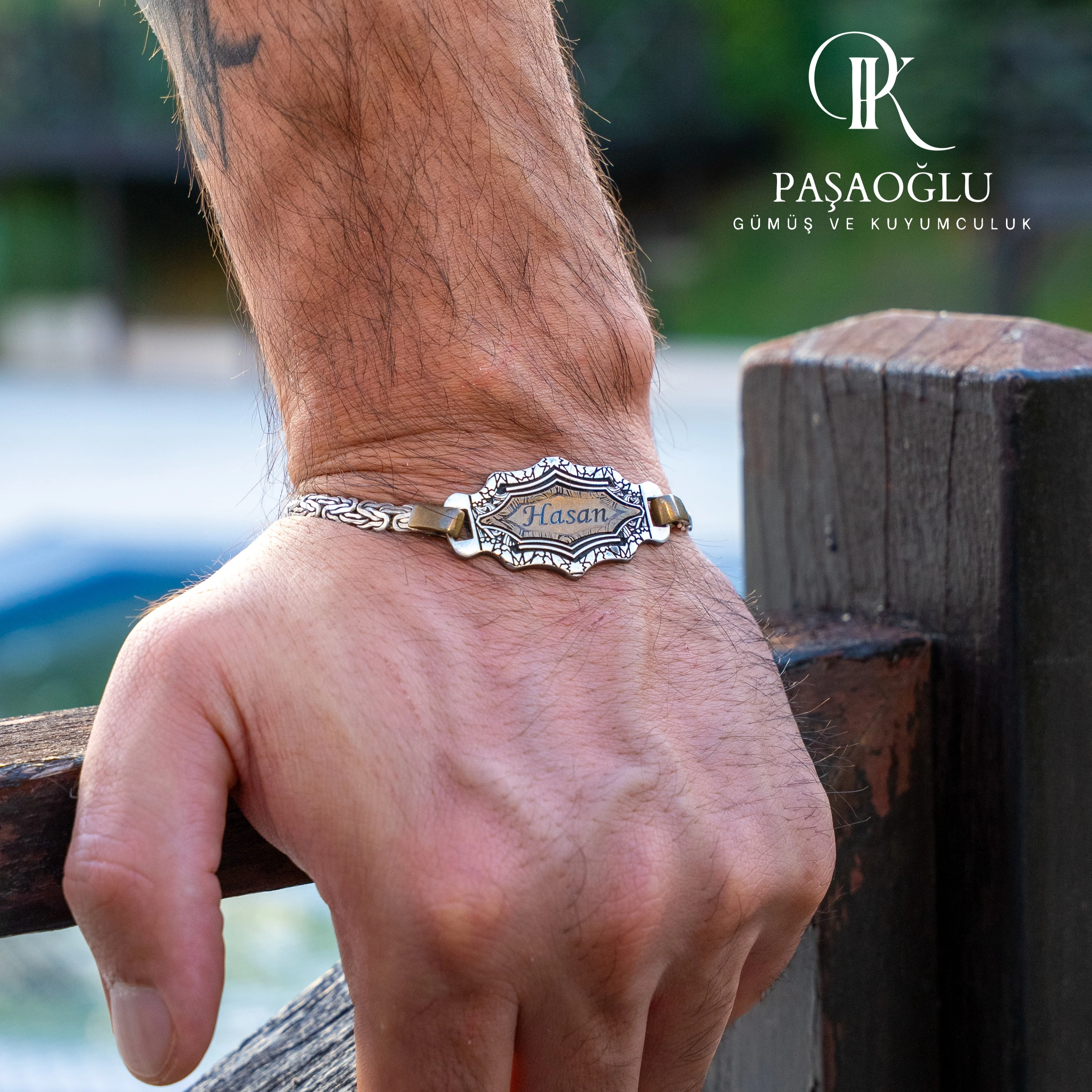 925 Ayar Gümüş Kişiye Özel İsimli Bileklik 